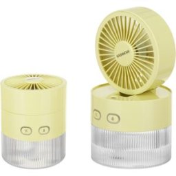 KASANOVA Ventilatore portatile con nebulizzatore giallo