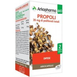 ARKOFARM Srl Arkocapsule Propoli Bio 40 Capsule - Integratore Antiossidante