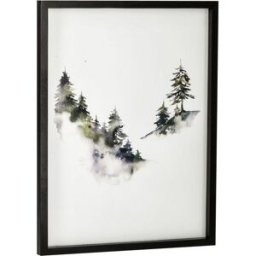 Quadro da parete decorativo Amila; 30x40 cm (LxH); nero/verde/bianco