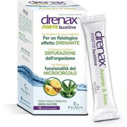 Drenax Forte Integratore Drenante Gusto Ananas 15 Bustine
