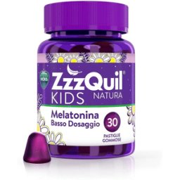 ZzzQuil Natura Zzzquil Kids Natura Integratore Sonno con Melatonina per Bambini 30 Pastiglie Gommose