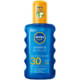 Nivea Sun Spray Protect&Dry Touch Crema Solare Trasparente SPF30 Per Sportivi 200 ml
