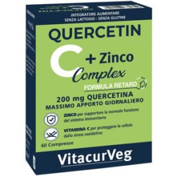 Pharmalife research Pharmalife Quercetin C + Zinco Complex Integratore Per Sistema Immunitario 60 Compresse