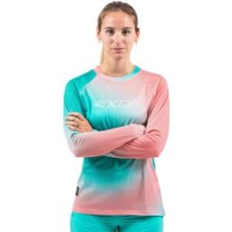 Ekoï Maglia a maniche lunghe Donna EKOI Perf MTB RUTS N WAVES Blu