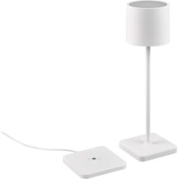 Trio Lighting Lampada da tavolo ricaricabile bianca Fernandez Trio