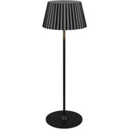 Trio Lighting Lampada da tavolo ricaricabile Suarez nera Trio