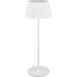 Trio Lighting Lampada da tavolo ricaricabile Suarez bianca Trio