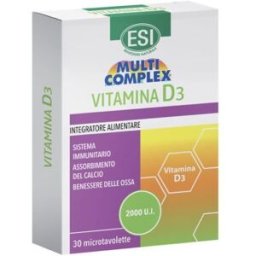 ESI Srl Esi Multicomplex Vitamina D3 30 Tavolette - Integratore Alimentare