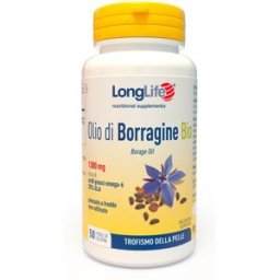 LONGLIFE Srl Longlife Olio di Borragine Bio 50 Perle - Integratore Pelle