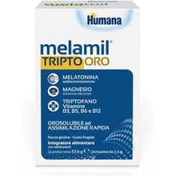 HUMANA ITALIA SpA Humana Melamil Tripto Oro 24 Buste - Integratore Sonno