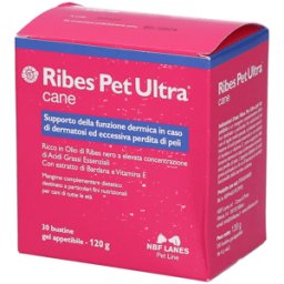 Ribes pet Ultra Cane Gel Supporto Della Funzione Dermica In Cani 30 Buste
