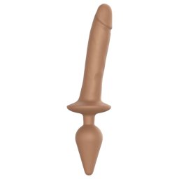 Strap-on-me Doppio Realistico L - Dildo 2in1 in silicone (naturale)