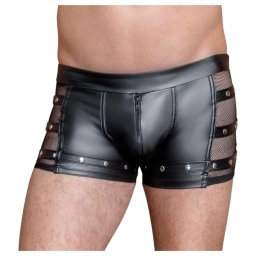 NEK - boxer uomo borchiato con cerniera - nero - M