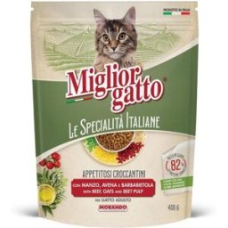 MORANDO Miglior Gatto Manzo Avena e Barbabietola 400G