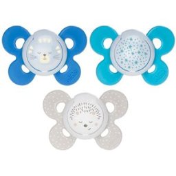 Chicco Succhietto Comfort Luminoso Silicone Boy 2 Pezzi