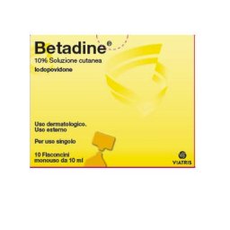 Betadine 10% Soluzione Cutanea Meda 10 Flaconcini da 10ml