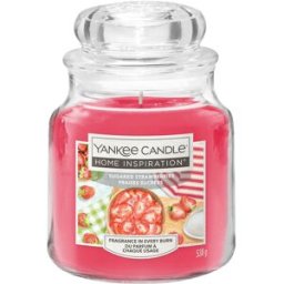 Yankee Candle Sugared Strowberries, candela in giara media
