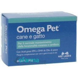 N.B.F. Lanes Nbf Lanes Omega Pet Perle Integratore Di Omega 3 Cani E Gatti 60 Perle