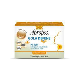 Apropos Gola Defens Pro 20 Pastiglie Miele Limone