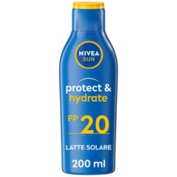 Nivea Sun Latte Solare Protect&Hydrate SPF20 Crema Idratante Per 48h Corpo 200 ml