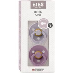 Set Di 2 Ciucci Bibs Colour Mauve / Fossil Grey 0-6 m