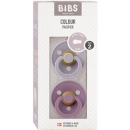 Set Di 2 Ciucci Bibs Colour Mauve / Fossil Grey 6-18 m