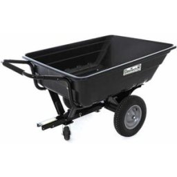 GeoTech TC3080PL - carrello trainato per trattorino - rimorchio con vasca in plastica - 121x93(h 29 cm)