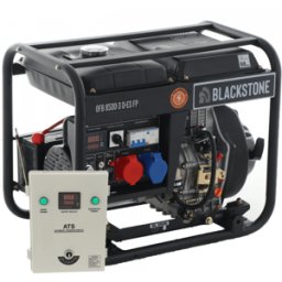 BlackStone OFB 8500-3 D-ES FP - Generatore di corrente diesel con AVR 6.4 kW - Continua 5.6 kW Full-Power + ATS Trifase