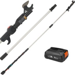 Gardena HighCut 360/18V P4A - Forbice elettrica da potatura su asta - 18V 2Ah