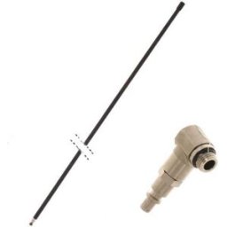 Trev - Abrek - TecnoVIR Asta nera per abbacchiatori corsoio - Fissa - in alluminio leggero 100 cm