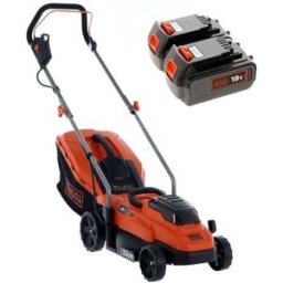 Black & Decker BCMW33184L2-QW - Tagliaerba a batteria - 2x18V/4.0Ah - Taglio 33 cm