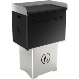 Linea VZ QBY nero - Barbecue pirolitico a pellet trasportabile