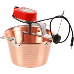 NuovaFac Cuoca Automatica - Paiolo elettrico in rame martellato a induzione - 9L - 5W