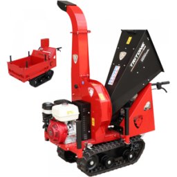 Ceccato Olindo Tritone BIG CINGO - Biotrituratore semovente a cingoli su motocarriola - Motore Honda GX390