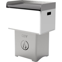 Linea VZ QBY bianco - Barbecue pirolitico a pellet trasportabile