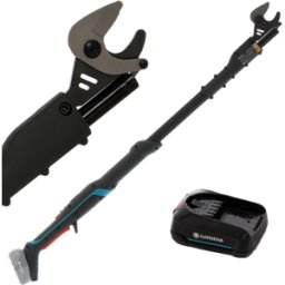 Gardena EasyCut 110/18V P4A - Forbice elettrica da potatura su asta - 18V 2Ah