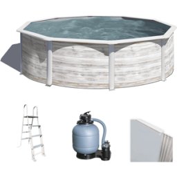 Gre Finlandia Rotonda Ø460 x 120 cm - Piscina fuori terra in acciaio