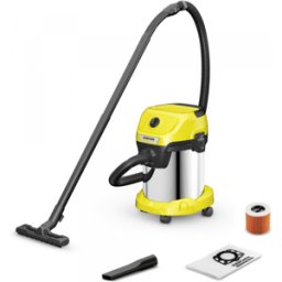 Karcher WD 3 S V-17/4/20 - Bidone Aspiratutto - Acciaio INOX - 17 litri