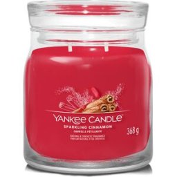 Yankee Candle Sparkling Cinnamon candela in giara media