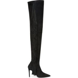 Stuart Weitzman Ultrastuart Fringe 100 Boot - Donna Black 36