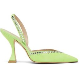 Stuart Weitzman Gemcut Xcurve 100 Slingback Pump - Donna Giallo Fluo 37