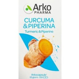 Arkocapsule Curcuma + Piperina Bio Integratore Per Articolazioni 130 Capsule