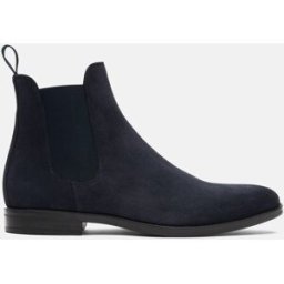 Scarosso Giacomo Blue - Uomo Chelsea Boots Blu - Camoscio 46