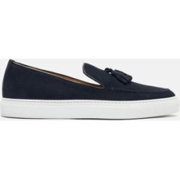 Scarosso Amedeo Blu Scamosciato - Uomo Sneaker Blu - Camoscio 41