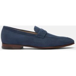 Scarosso Marzio Abisso Scamosciato - Uomo Mocassini Blu Scuro - Camoscio 43,5