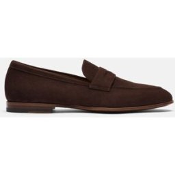 Scarosso Marzio Moro Scamosciato - Uomo Mocassini Marrone Scuro - Camoscio 44