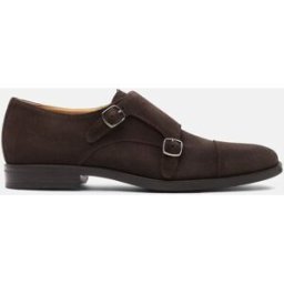 Scarosso Francesco Moro Scamosciato - Uomo Monk Strap Marrone Scuro - Camoscio 40,5