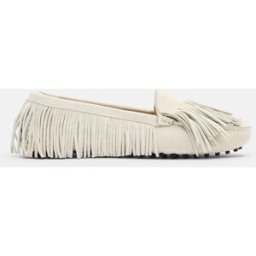 Scarosso Maya Scamosciata Panna - Donna Mocassini Con Gommini Crema - Camoscio 41