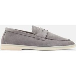 Scarosso Luciano Scamosciato Grigio - Uomo Mocassini Grigio - Camoscio 42