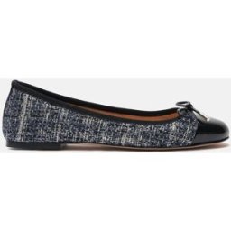 Scarosso Carla Blu Tweed - Donna Ballerine Blu - Tweed 40